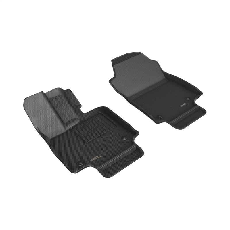 Lexus NX Floor Mat Set - Front - 3D MAXpider - Kagu - Black - `22-`24 Lexus NX Floor Mat Set - Front - 3D MAXpider - Kagu - Black - `22-`24